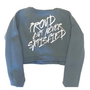 Alphalete: Proud Never Satisfied Crop Sweatshirt